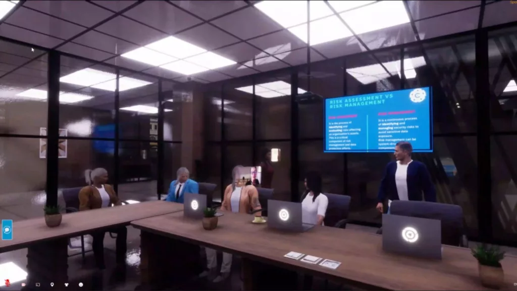 Immersive Risk Assessment and Education for the Insurance Industry in the Metaverse for Business